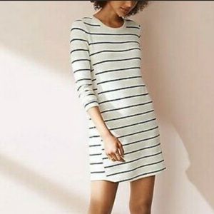NWT — Lou & Grey Striped Signature Soft Long Sleeve Dress. Size SMALL.